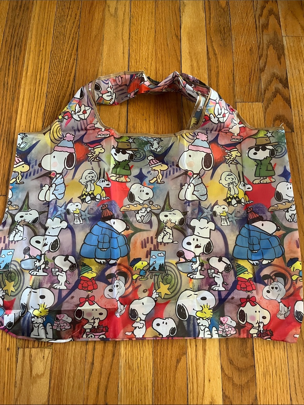 Snoopy Pattern Reusable Tote Bag in Multicolor